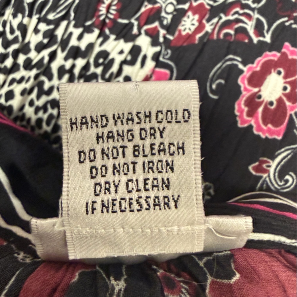 NICOLA Multicolor Patchwork Boho Chic Burgundy Bu… - image 10